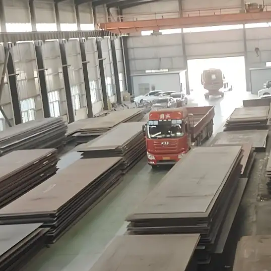 A588 Carbon Steel Plate  being loaded onto a truck for delivery