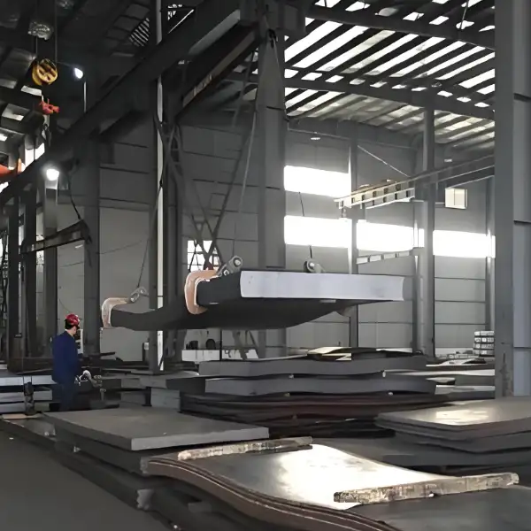 A709/S355J0W Carbon Steel Plate  being loaded onto a truck for delivery