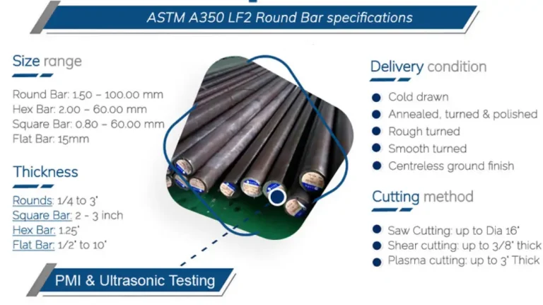 ASTM A350 LF2 Round Bar specifications
