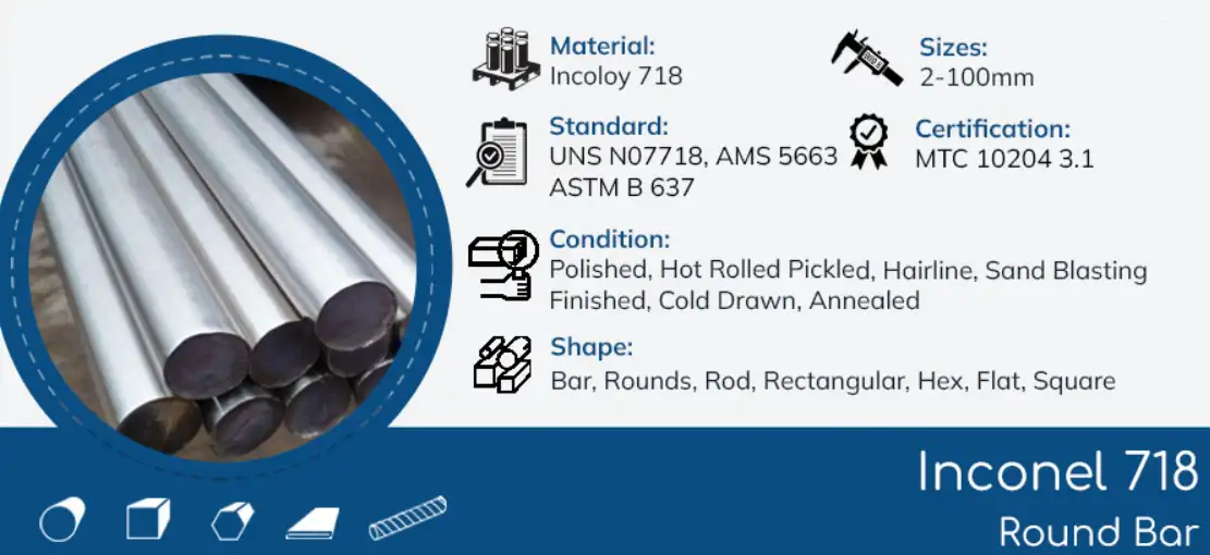 Inconel 718 round bars
