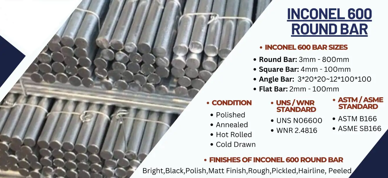 Inconel 600 Barra redonda