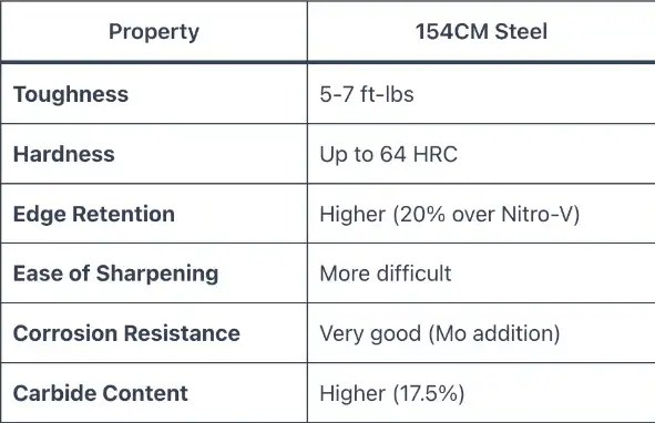 154CM Steel Property