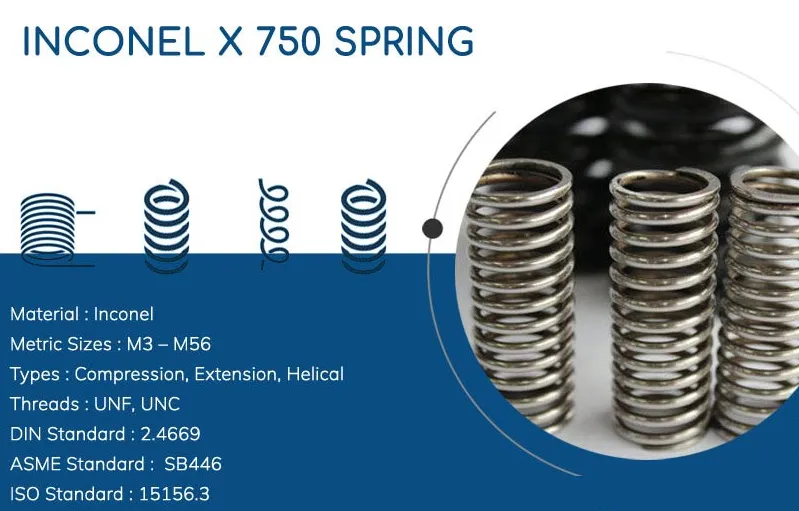 인코넬 X-750 스프링 사양