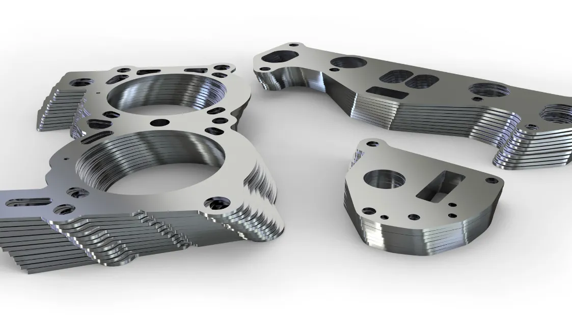 Display of W1 tool steel extrusion parts