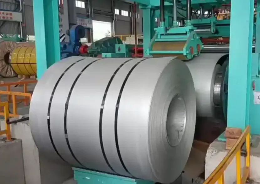 MWAlloys ASTM A240 316 stainless steel coil manufacturing workshop production line factory China high quality stainless steel coil processing