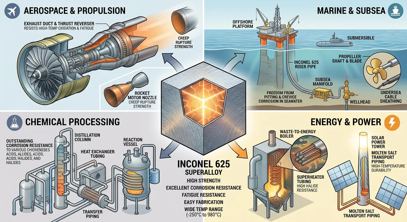 MWalloys inconel 625 Application Industry Display