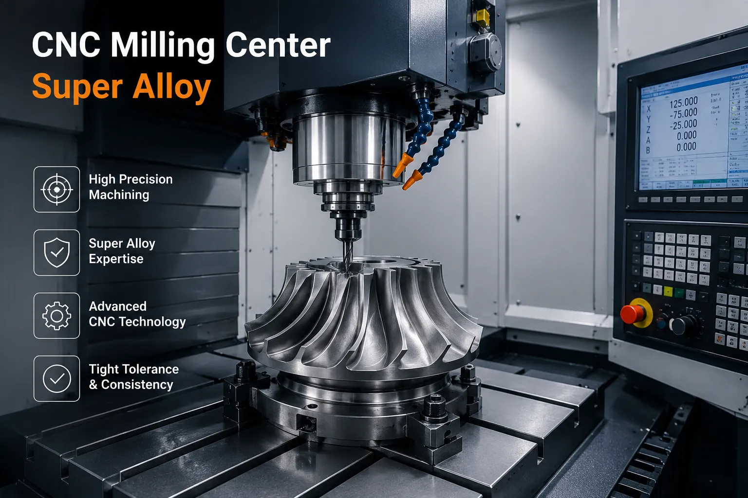 CNC Milling Center Super Alloy